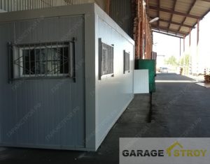 Встроенный офисный блок из сэндвич-панелей 6*4м вид 3