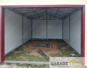 Гараж 6*4м из сэндвич-панелей вид 4