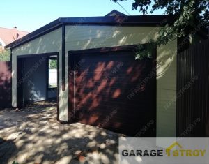 Гараж 6х8м на 2 автомобиля вид 2