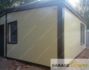 Гараж 6х8м на 2 автомобиля вид 5
