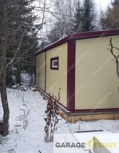 Быстровозводимый гараж 6х4.5м с двускатной кровлей вид 4