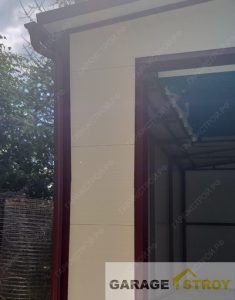 Гараж из сэндвич-панелей размером 7х8х4м. вид 4