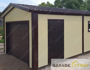 Гараж из сэндвич-панелей 7х4м. вид 2