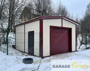 Гараж из сэндвич-панелей размером 6х5х3м. вид 2