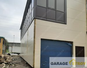 Двухэтажный автосервис на крыше автомойки вид 3