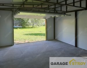 Хозблок из сэндвич-панелей на свайном фундаменте вид 8