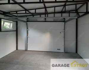 Хозблок из сэндвич-панелей на свайном фундаменте вид 13