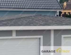 Гараж на 2 машины 7х9м с мягкой кровлей вид 6