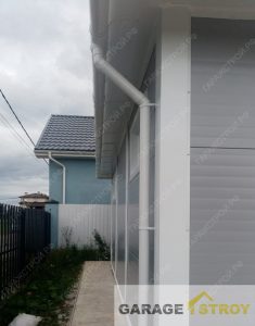 Гараж на 2 машины 7х9м с мягкой кровлей вид 7