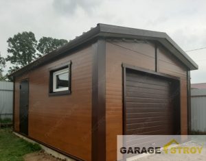 Гараж 6х4м с отделкой под дерево. вид 2