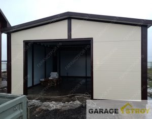 Гараж 6х8х3м из сэндвич-панелей. вид 1