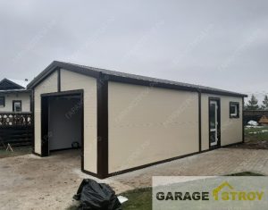 Быстровозводимый гараж 9х4м. вид 2