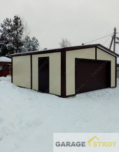 Гараж на 1 машину 6х6м. вид 2