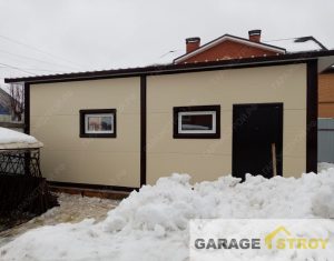 Гараж с мастерской из сэндвич-панелей 8х5.5м. вид 2