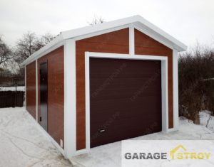 Гараж из сэндвич-панелей 7х3.5м. вид 1