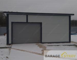 Гараж / склад из сэндвич-панелей 7х8м. вид 1