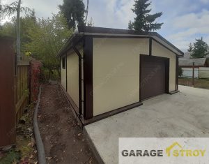 Гараж из сэндвич-панелей 6x6x2,4m. вид 3