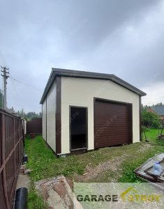 Гараж под подъёмник из сэндвич-панелей 6x6x3,6m. вид 2