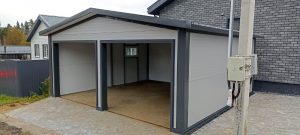 Гараж на 2 машины 6х6м вид 1