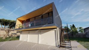 Двухэтажный гараж 6×12м.