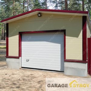 Быстровозводимый гараж 6*5,5м с двускатной кровлей